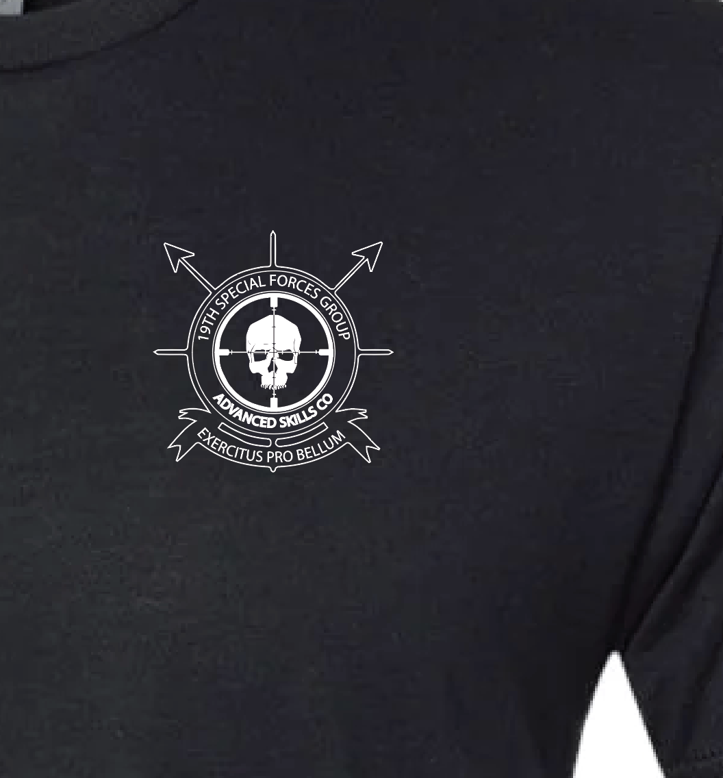 ASC SuhPORT tee, black — front detail