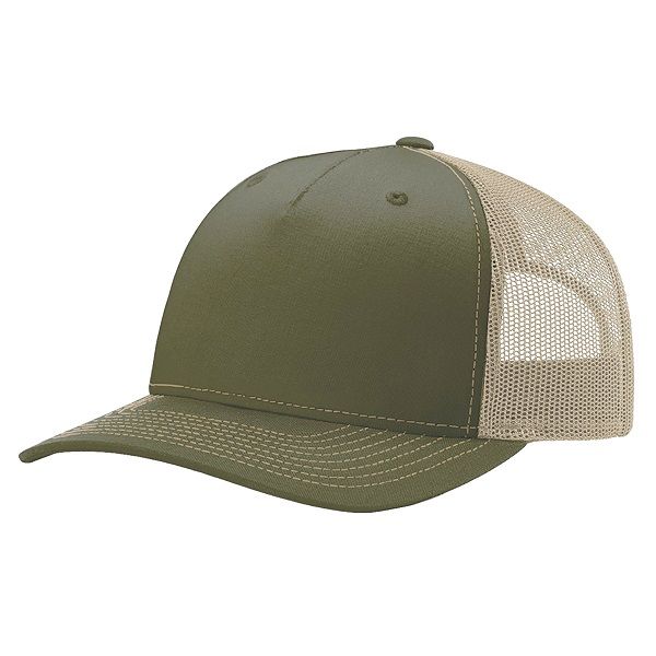 ASC Trucker in Army Olive Green + Tan
