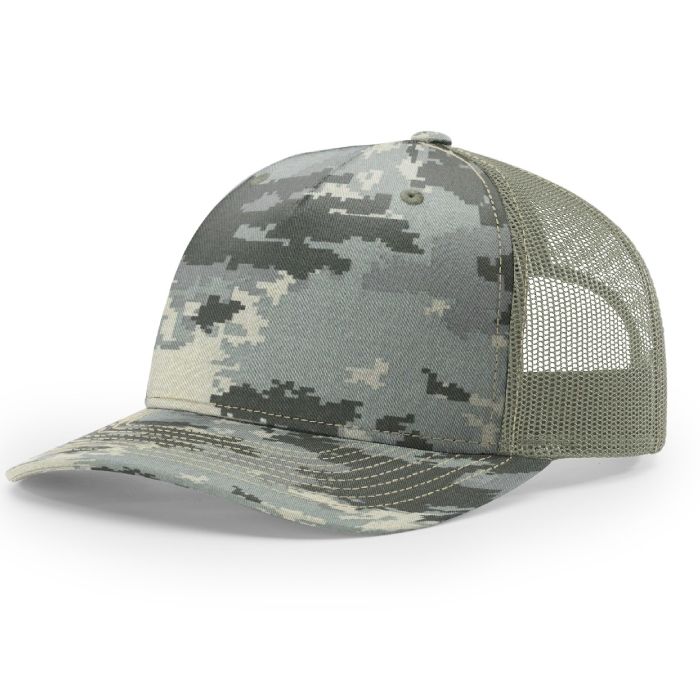 ASC Trucker in Digital Camo + Light Green