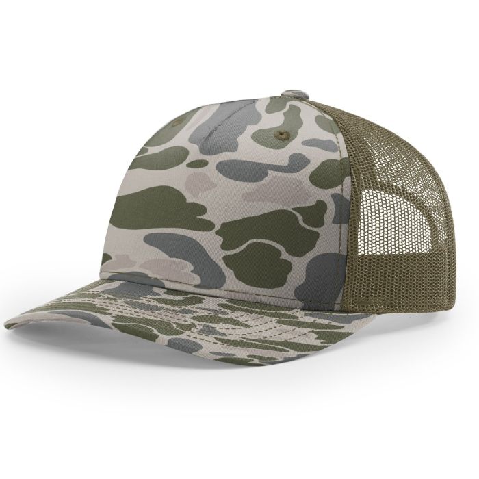 ASC Trucker in Marsh Duck Camo + Loden