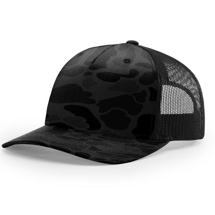 ASC Trucker in Sable Duck Camo + Black