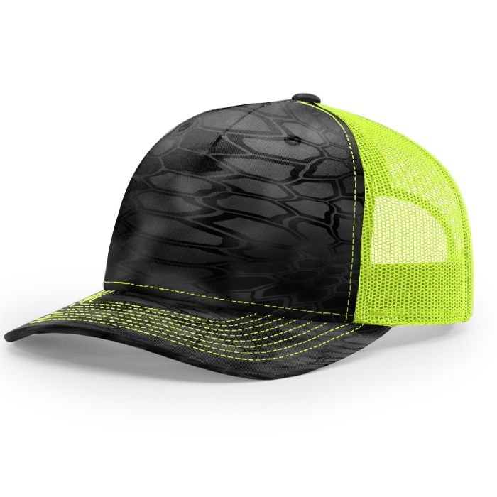 ASC Trucker in Blackout + Neon Yellow